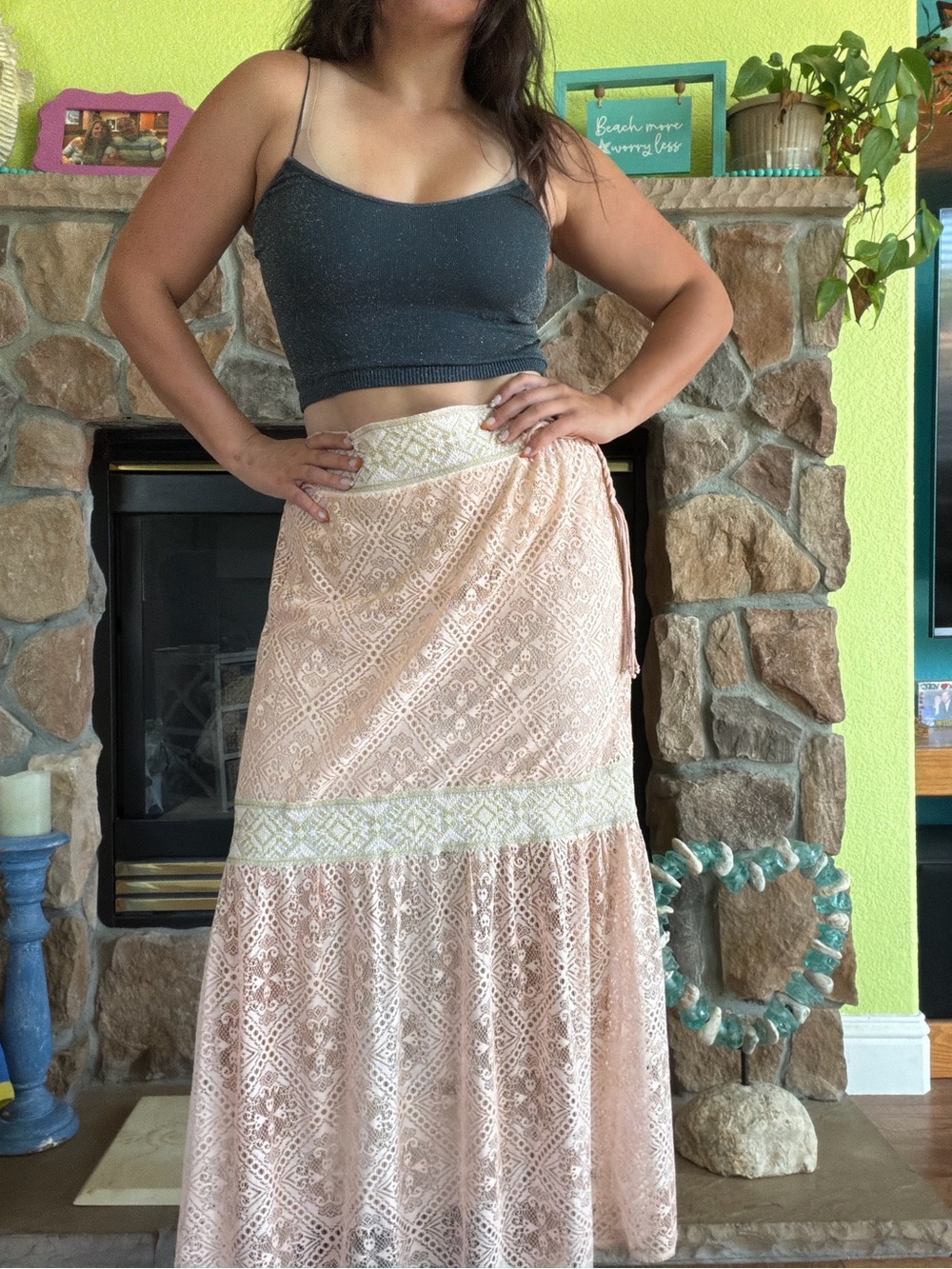 Anthropologie Queen and Pawn Lace Skirt